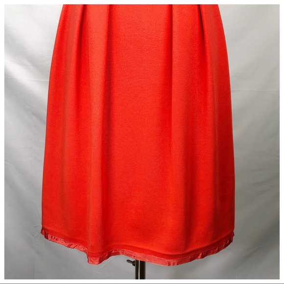 Trina Turk Women's Size 4 Red / Orange Dress with gold button details - Picture 4 of 8